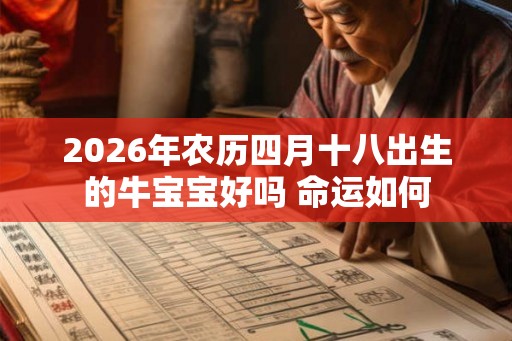 2026年农历四月十八出生的牛宝宝好吗 命运如何