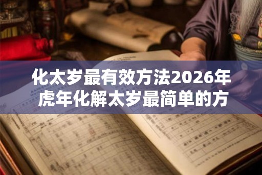 化太岁最有效方法2026年 虎年化解太岁最简单的方法