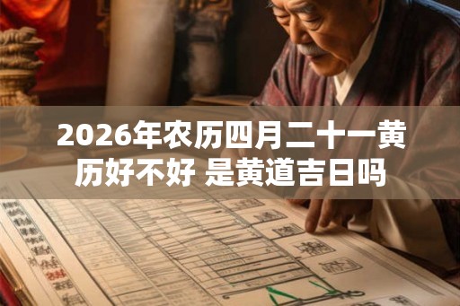 2026年农历四月二十一黄历好不好 是黄道吉日吗