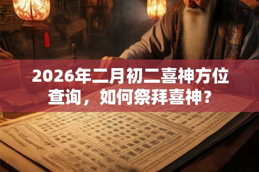 2026年二月初二喜神方位查询,如何祭拜喜神? 2026年二月初二喜神方位查询,如何祭拜喜神?