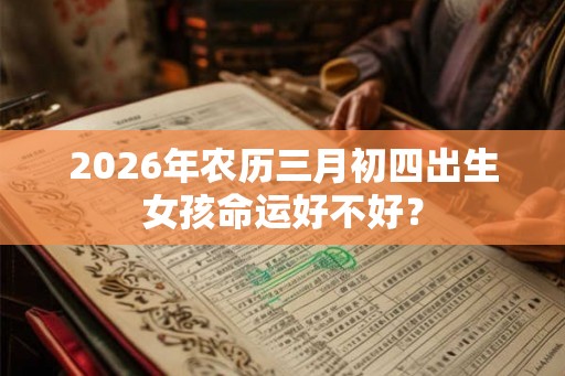 2026年农历三月初四出生女孩命运好不好？
