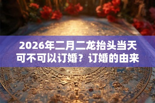 2026年二月二龙抬头当天可不可以订婚？订婚的由来你知道吗？