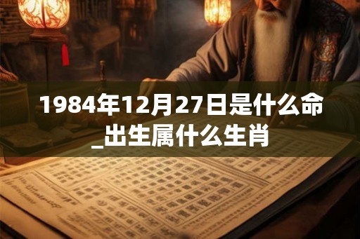 1984年12月27日是什么命_出生属什么生肖
