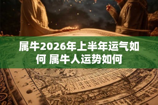 属牛2026年上半年运气如何 属牛人运势如何