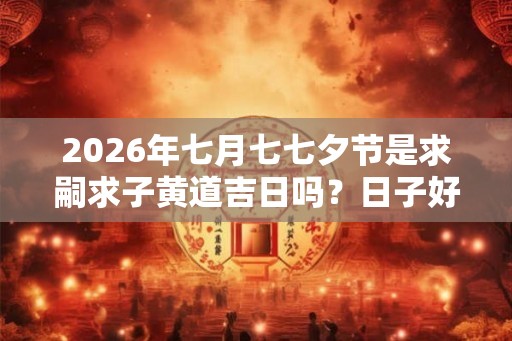 2026年七月七七夕节是求嗣求子黄道吉日吗?日子好不好? 2026年七月七七夕节是求嗣求子黄道吉日吗?日子好不好?