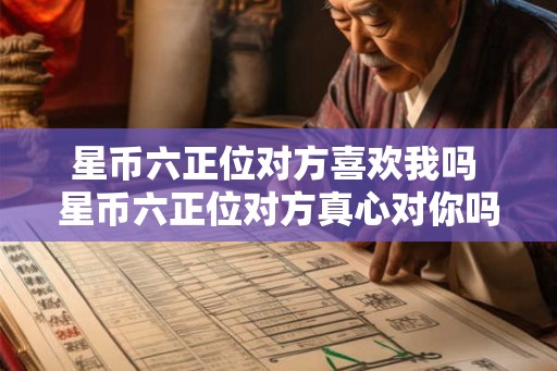 星币六正位对方喜欢我吗 星币六正位对方真心对你吗