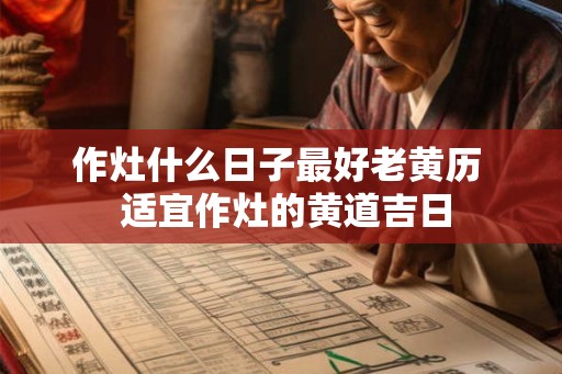 作灶什么日子最好老黄历  适宜作灶的黄道吉日