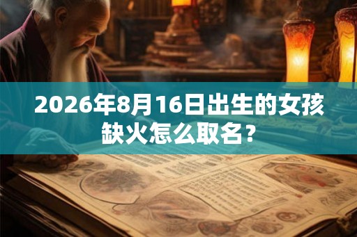 2026年8月16日出生的女孩缺火怎么取名? 2026年8月16日出生的女孩缺火怎么取名?