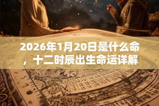 2026年1月20日是什么命，十二时辰出生命运详解