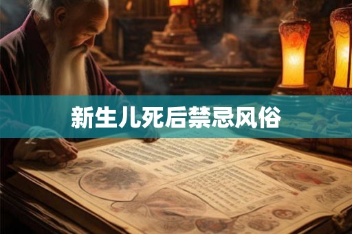新生儿死后禁忌风俗 新生儿死后禁忌风俗