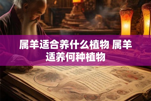 属羊适合养什么植物 属羊适养何种植物