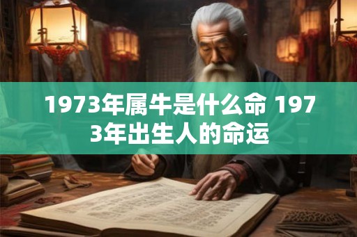 1973年属牛是什么命 1973年出生人的命运