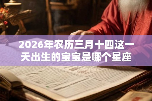 2026年农历三月十四这一天出生的宝宝是哪个星座