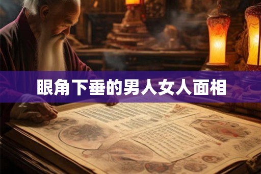眼角下垂的男人女人面相