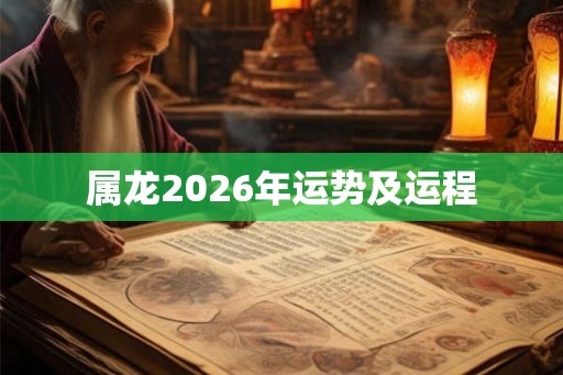 属龙2026年运势及运程