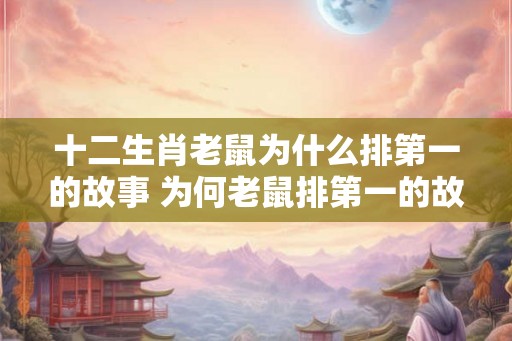 十二生肖老鼠为什么排第一的故事 为何老鼠排第一的故事