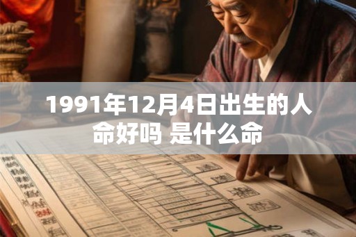 1991年12月4日出生的人命好吗 是什么命 1991年12月4日出生的人命好吗 是什么命