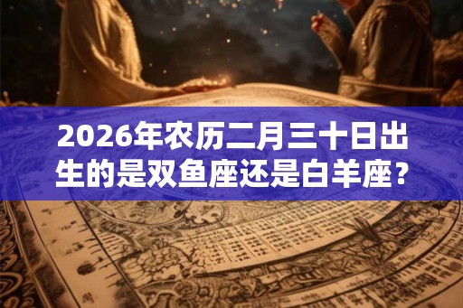 2026年农历二月三十日出生的是双鱼座还是白羊座？