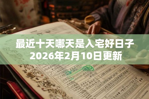 最近十天哪天是入宅好日子 2026年2月10日更新
