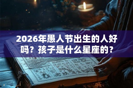 2026年愚人节出生的人好吗？孩子是什么星座的？