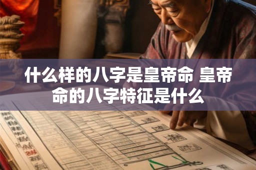 什么样的八字是皇帝命 皇帝命的八字特征是什么
