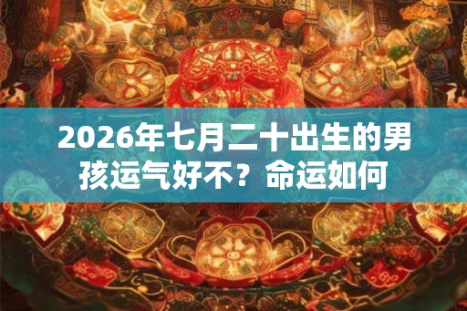 2026年七月二十出生的男孩运气好不？命运如何