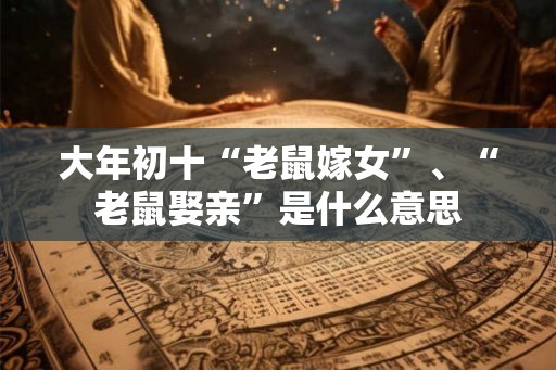 大年初十“老鼠嫁女”、“老鼠娶亲”是什么意思