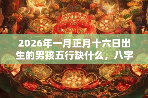 2026年一月正月十六日出生的男孩五行缺什么，八字如何起名