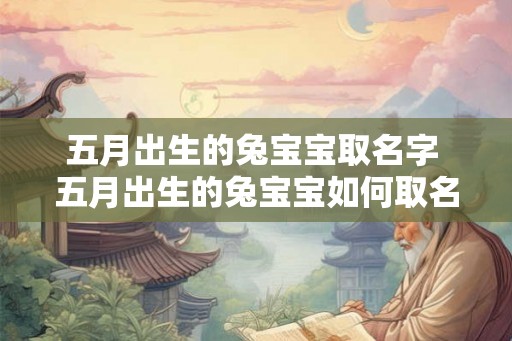 五月出生的兔宝宝取名字 五月出生的兔宝宝如何取名
