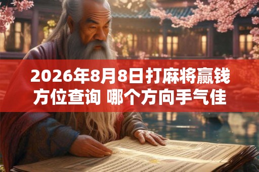 2026年8月8日打麻将赢钱方位查询 哪个方向手气佳