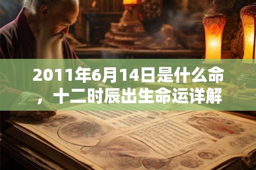 2011年6月14日是什么命,十二时辰出生命运详解 2011年6月14日是什么命,十二时辰出生命运详解