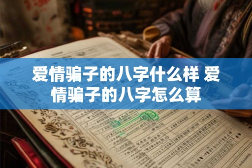 爱情骗子的八字什么样 爱情骗子的八字怎么算