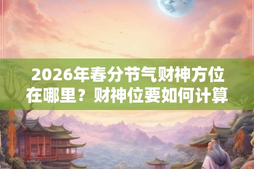2026年春分节气财神方位在哪里？财神位要如何计算？