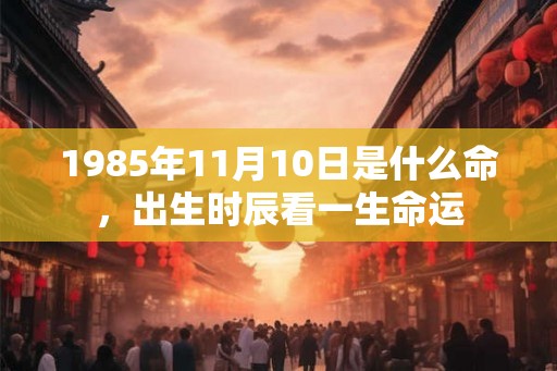 1985年11月10日是什么命,出生时辰看一生命运 1985年11月10日是什么命,出生时辰看一生命运