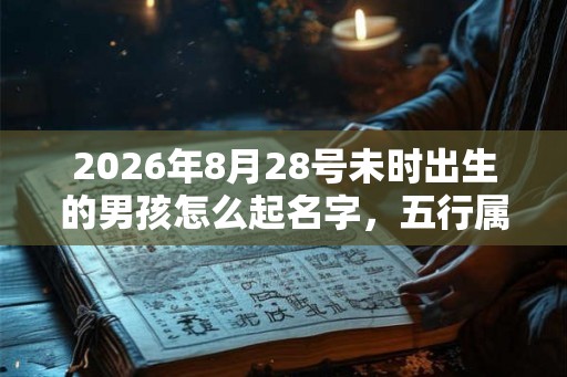 2026年8月28号未时出生的男孩怎么起名字，五行属什么