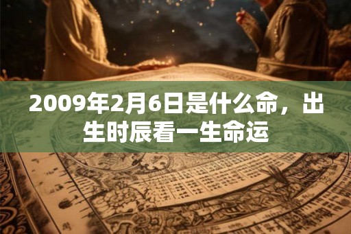 2009年2月6日是什么命，出生时辰看一生命运