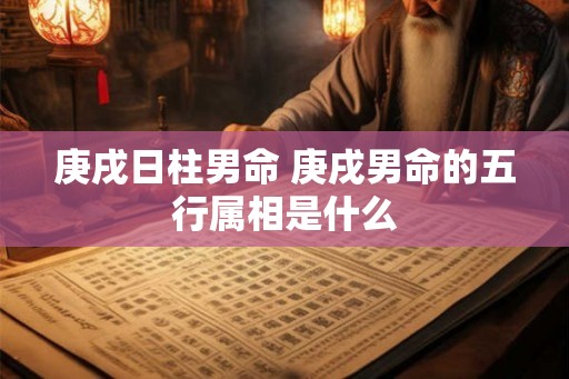 庚戌日柱男命 庚戌男命的五行属相是什么