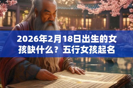 2026年2月18日出生的女孩缺什么？五行女孩起名