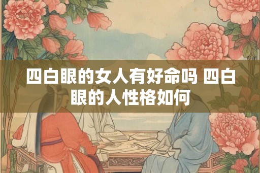 四白眼的女人有好命吗 四白眼的人性格如何