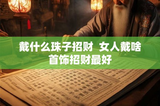戴什么珠子招财  女人戴啥首饰招财最好