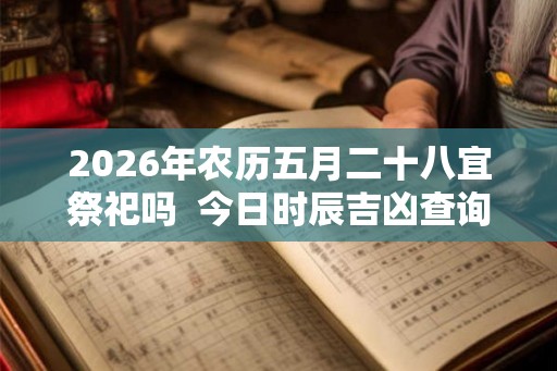 2026年农历五月二十八宜祭祀吗  今日时辰吉凶查询