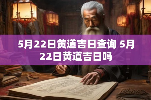 5月22日黄道吉日查询 5月22日黄道吉日吗