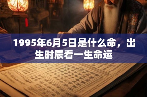 1995年6月5日是什么命,出生时辰看一生命运 1995年6月5日是什么命,出生时辰看一生命运