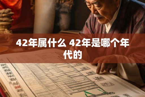 42年属什么 42年是哪个年代的