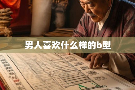 男人喜欢什么样的b型 男人喜欢什么样的b型