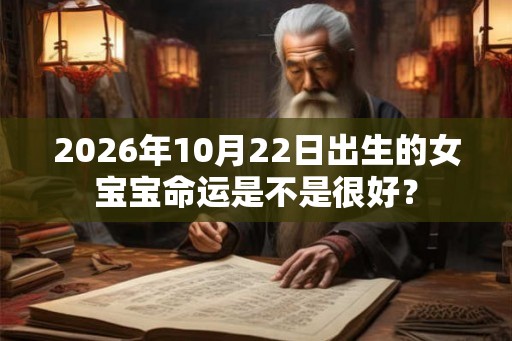 2026年10月22日出生的女宝宝命运是不是很好? 2026年10月22日出生的女宝宝命运是不是很好?