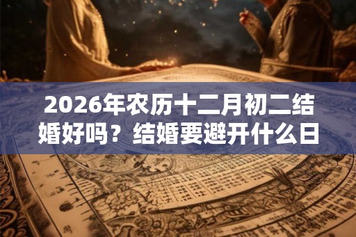 2026年农历十二月初二结婚好吗？结婚要避开什么日子？
