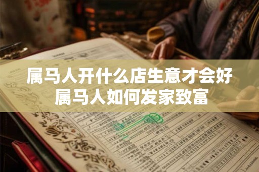 属马人开什么店生意才会好 属马人如何发家致富