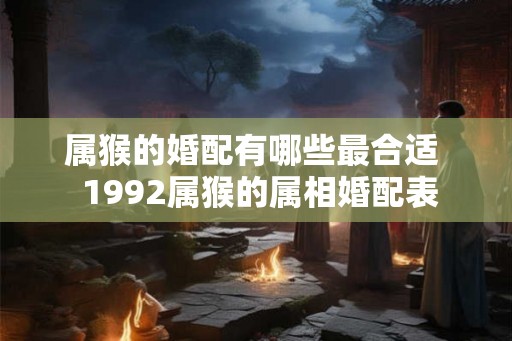 属猴的婚配有哪些最合适 1992属猴的属相婚配表 属猴的婚配有哪些最合适 1992属猴的属相婚配表