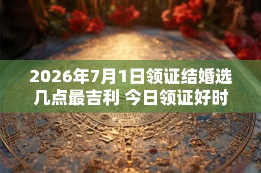 2026年7月1日领证结婚选几点最吉利 今日领证好时辰